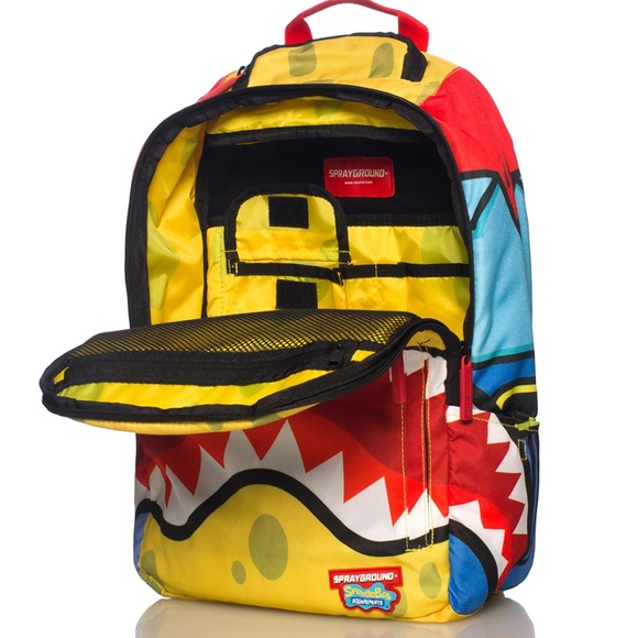 Sprayground x SpongeBob SquarePants Shark Bite Yellow Backpack